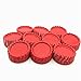 IGOGO 100 Pcs Colors Bottle Caps Craft Bottle Stickers for Hair Bows Pendants Scrapbooks 1 Inch (Bright Red, 100 pcs)