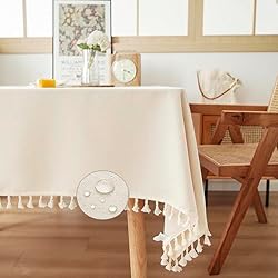ArtBud Farmhouse Wipeable Tablecloth Vinyl