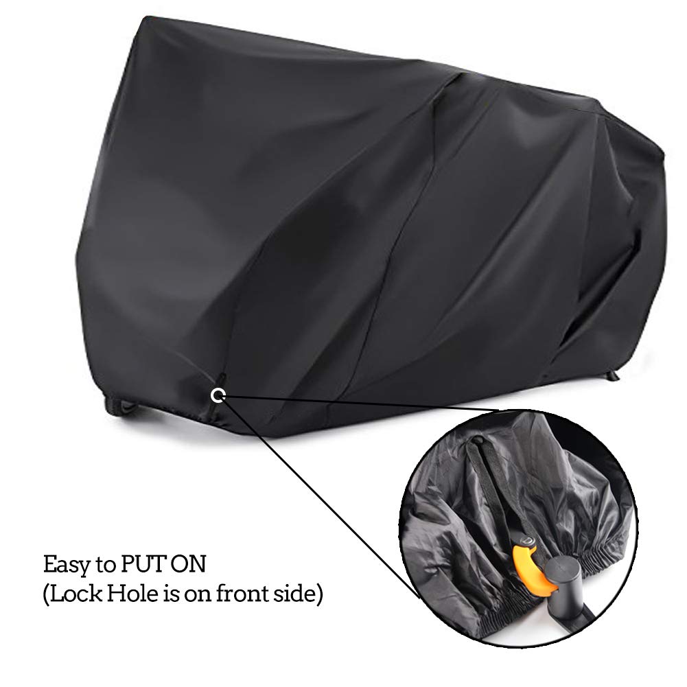 Bike Bicycle Cover Waterproof Outdoor Motorcycle Covers XL XXL for 2/3 Bikes Dust Rain Wind Snow Proof Lock Hole for Mountain Road Electric Bike
