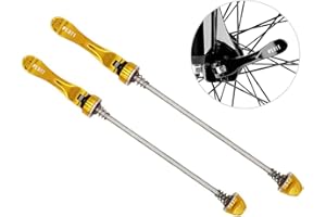 PLATT Bike Quick Release Skewers MTB Wheel Hub Skewers Front and Rear Axle Fit for Road Bike,Mountain Bike, BMX (1Pair)