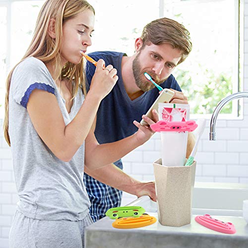 LOVEINUSA 10Pcs Toothpaste Tube Squeezer,3.5inch Animal Toothpaste Squeezer Tube Squeezer Toothpaste Clip for Extruding Toothpaste Facial Washing Milk Tomato Sauce and Other Tubular Items