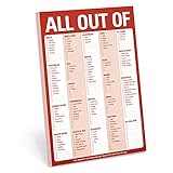 Knock Knock All Out Of Pad Grocery List Note Pad, 6