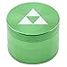 Laser Engraved Spice & Herb Grinder – 2.2” Inch 4 Piece Premium Aluminum Crusher – Lionhead (Green)