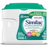 Similac For Supplementation Non-GMO Infant Formula with Iron, Powder, 23.2 Ounces (Pack of 4)