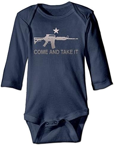 AR-15 Come And Take It Baby Onesie Baby Kids Long Sleeve Graphic-Print Funny Novelty Romper