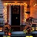 KUAHAIHINTERAL 3D Jack-O-Lantern Halloween Decoration Lights，30LED 11Ft Battery Operated Pumpkin String Lights Halloween Light Outdoor Warm White