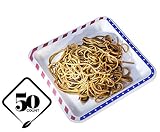 [50 COUNT] 9.5" inches American Flag Contemporary Bagasse Eco Disposable Plates - Natural Sugarcane Fibers Compostable Environmental Friendly Paper Plastic Alternative 100% by-product (Red/White/Blue)