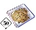 [50 COUNT] 9.5" inches American Flag Contemporary Bagasse Eco Disposable Plates - Natural Sugarcane Fibers Compostable Environmental Friendly Paper Plastic Alternative 100% by-product (Red/White/Blue)