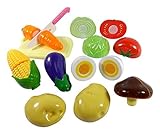 Liberty Imports Kitchen Fun Cutting Vegetables Super Food Playset for Kids