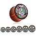 KUBOOZ(1 Pair Shining-colorful-zircon Wooden Ear Plugs Tunnels Gauges Stretcher Piercings