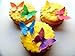 24 Edible Butterflies Small Assorted Solid Rainbow Colors Butterflies Pre-cut 1.75