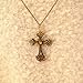 niceEshop(TM)Classic Vintage Champagne Cross Pendant With Chain
