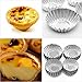 TXIN 20 Pack Egg Tart Aluminum Cupcake Cake Cookie Mold Pudding Mould Tin Baking Tool(L)