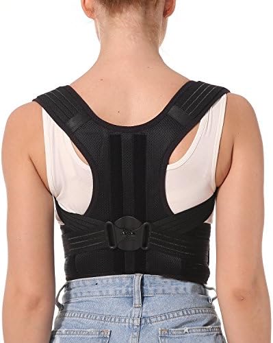 TENBON Adjustable Shoulder Back Braces for Posture Corrector and Support Waist Belts