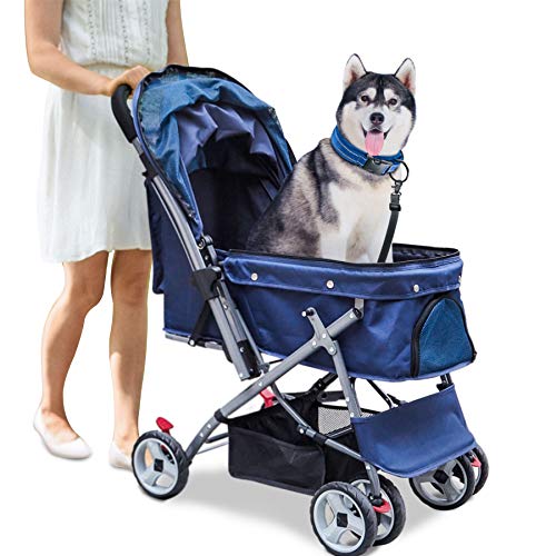 dog stroller reversible handle