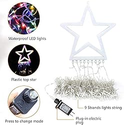 Christmas Decorations Star String Lights,320 LED