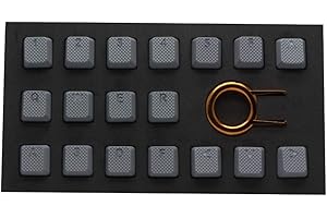 Tai-Hao Ruber Keycap Set (18) Grey