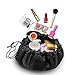 VOJUAN Fashion Cosmetic Bag Large Capacity Lazy Makeup Toiletry Bag Multifunction Storage Portable Quick Pack Waterproof Travel Bag (Black)