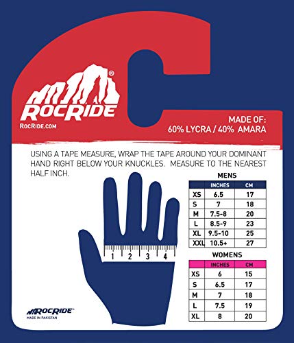 RocRide Fahrradhandschuhe Mit Gel-Polsterung – Für Straße & MTB, Halbfinger, Mit Zuglasche, Für Männer, Frauen & Kinder