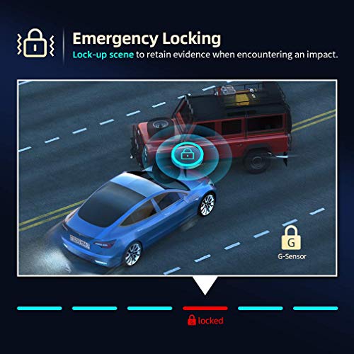 VanTop H609 Dual 1080P Mirror Dash Cam with 10" IPS Full Touch Screen w