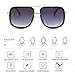 Dollger Oversized Square Aviator Sunglasses for Men Pilot Shades Gold Frame Retro Sun Glasses