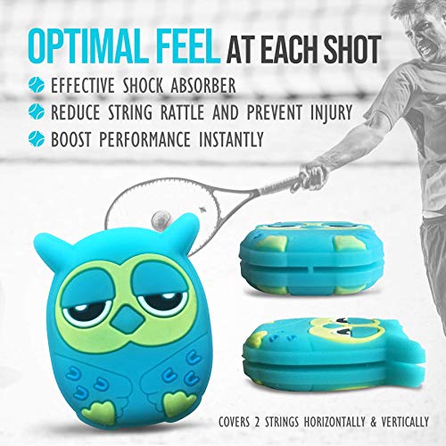 image for Alien Pros Tennis Racket Vibration Dampener (2-Pack) - Perfect Shock A