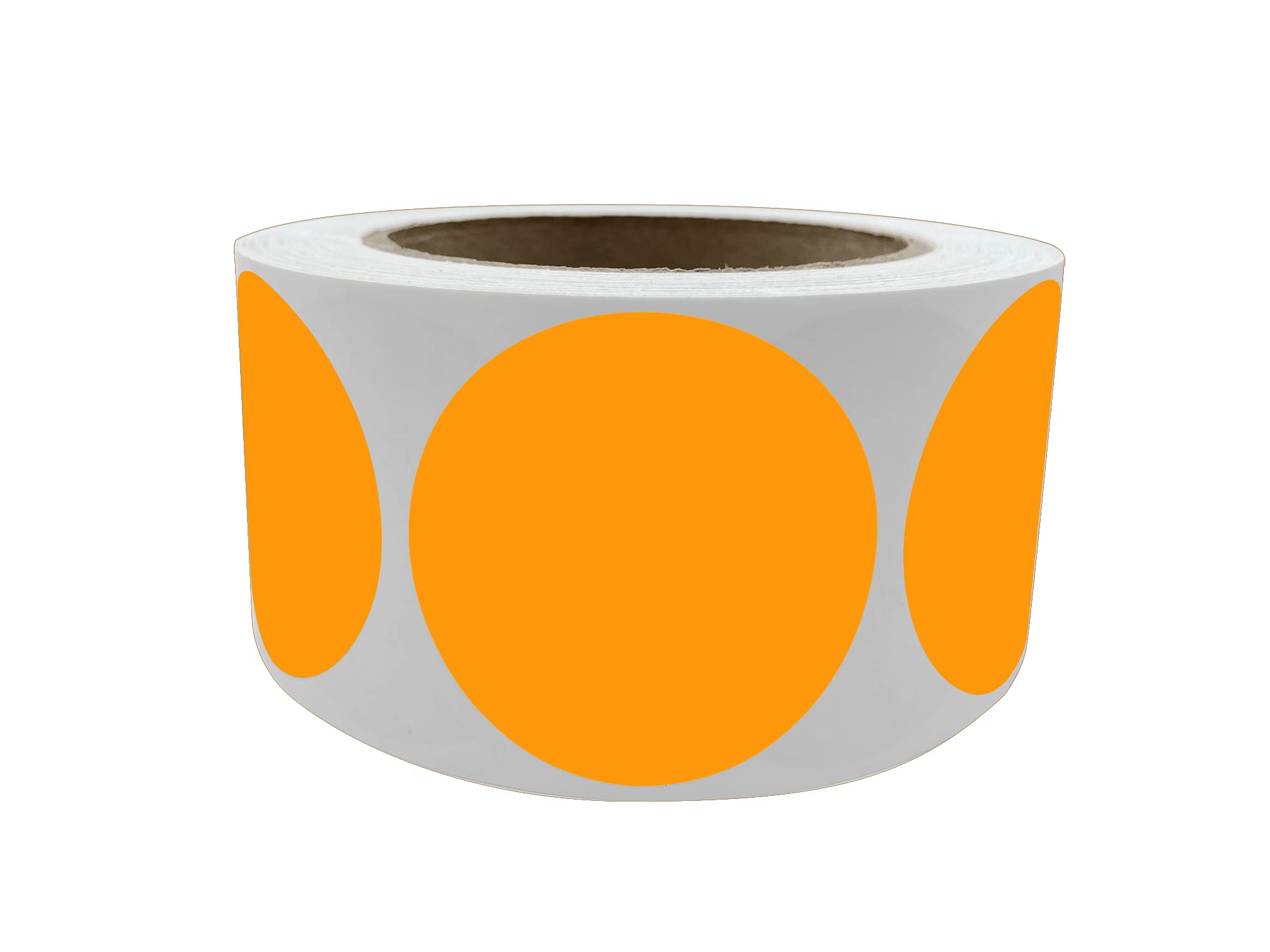 Royal Green Color-Coding Labels 2 inch Colored Label Rolls in Neon Orange 5cm (50mm) - 600 Pack