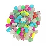 Bright Night Stones Glow-In-The-Dark Luminous Crystal Eco-Friendly Garden Pathway Pebbles in Assorted Colors (100-Pieces)