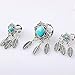 6 pairs Woman Surgical Stee Dangle Gauges Ear Tunnels 00g Kit Piercing Earrings Plugs Stretcher 2G-00G Eyelet Double Flare (10mm=00g)
