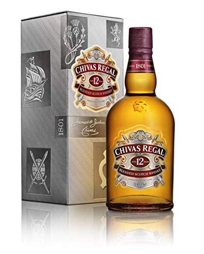 Chivas Regal 12 Jahre Premium Blended Scotch Whisky – 12 Jahre gereifter Whisky aus schottischen Malt & Grain Whiskys aus der Region Speyside – 1 x 0,7 L