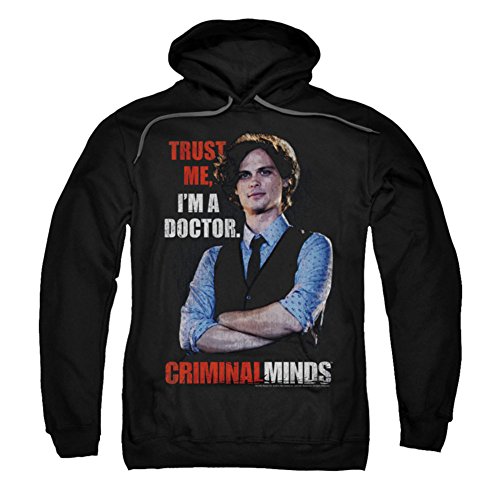 Trevco Criminal Minds-Trust Me - Adult Pull-Over Hoodie - Black, Small