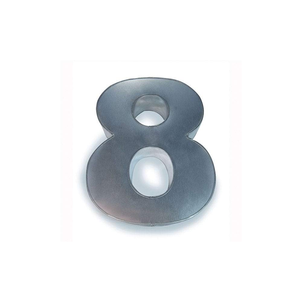 EUROTINS Large Number Birthday Wedding Anniversary Cake Tin - Cake Pan (8)