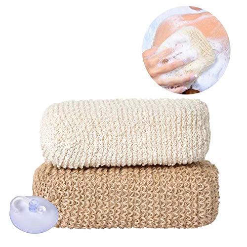 Exfoliating Body Scrubber (2 Pack) BAWESO Back Scrub