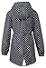 QZUnique Women's Packable Water-resistant Rain Jacket Outdoor Raincoat with Zipper Black