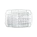 InterDesign Rain Cosmetic Organizer Tray for Vanity Cabinet to Hold Makeup, Beauty Products - Clear