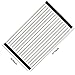 Anseahawk Roll-Up Dish Rack Multi Purpose Larger Drying Dishes Stainless Steel Foldable Over Sink Dish Drying Rack