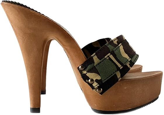 camouflage clogs