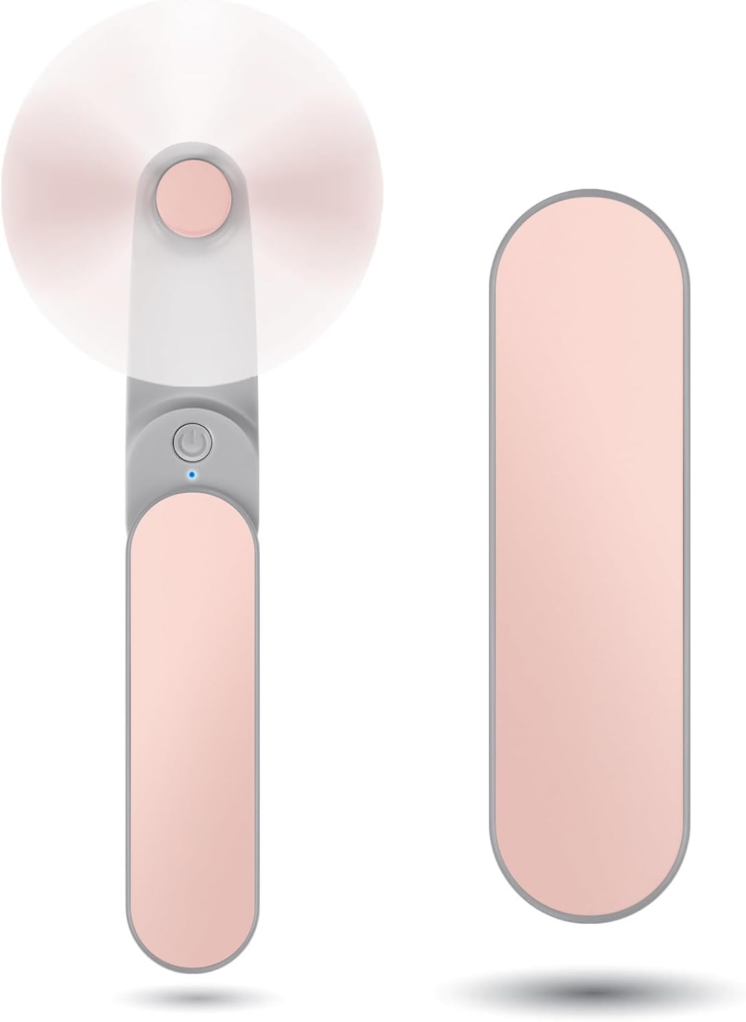 Venforze Mini Fan Handheld, 2 Speeds Rechargeable Quiet Fan[9-15 Working Hours], Portable Small Pocket Size Personal Hand Fan for Travel, Outdoor, Indoor and Easy Make up (Pink)
