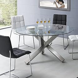 LFVFFA 36" Round Tempered Glass Table top; DIY