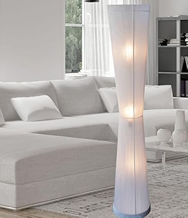 New White Modern Contemporary Floor Lamp Zk010l Handmade Art