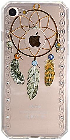 V-Fyee [Bling Series] Clear Case for iPhone 6s Plus - Slim Durable TPU Rubber Back Cover with Glitter Bling Sparkle Rhinestone Cover for iPhone 6s Plus / 6 Plus - Dream Catcher