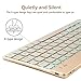Wireless Bluetooth Keyboard for iPad,Portable Slim 7-Colors Backlit Keyboard,Compatible with iPad Pro 11/12.9,iPad Air,iPad Mini,iPhone and Other Smartphones,Built in Rechargeable Battery-Gold