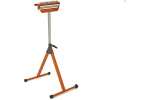 BORA Portamate PM-5093 Tri Function Pedestal Roller 11.25" Polished Steel Roller, Ball Bearing Multi-Directional Rollers