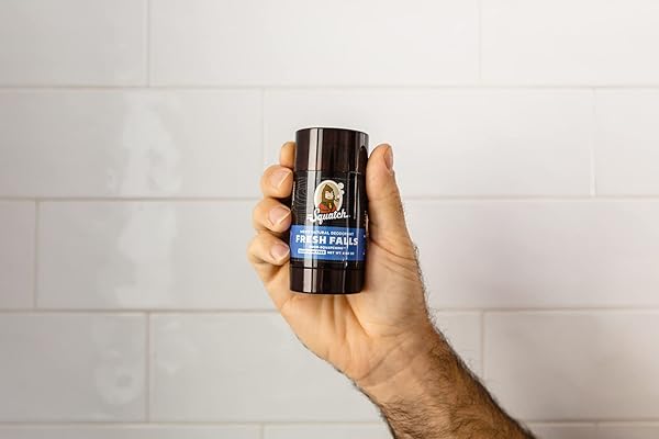 DR. SQUATCH NATURAL DEODORANT FOR MEN – ODOR-SQUATCHING ALUMINUM FREE – FRESH FALLS (2.65 OZ)