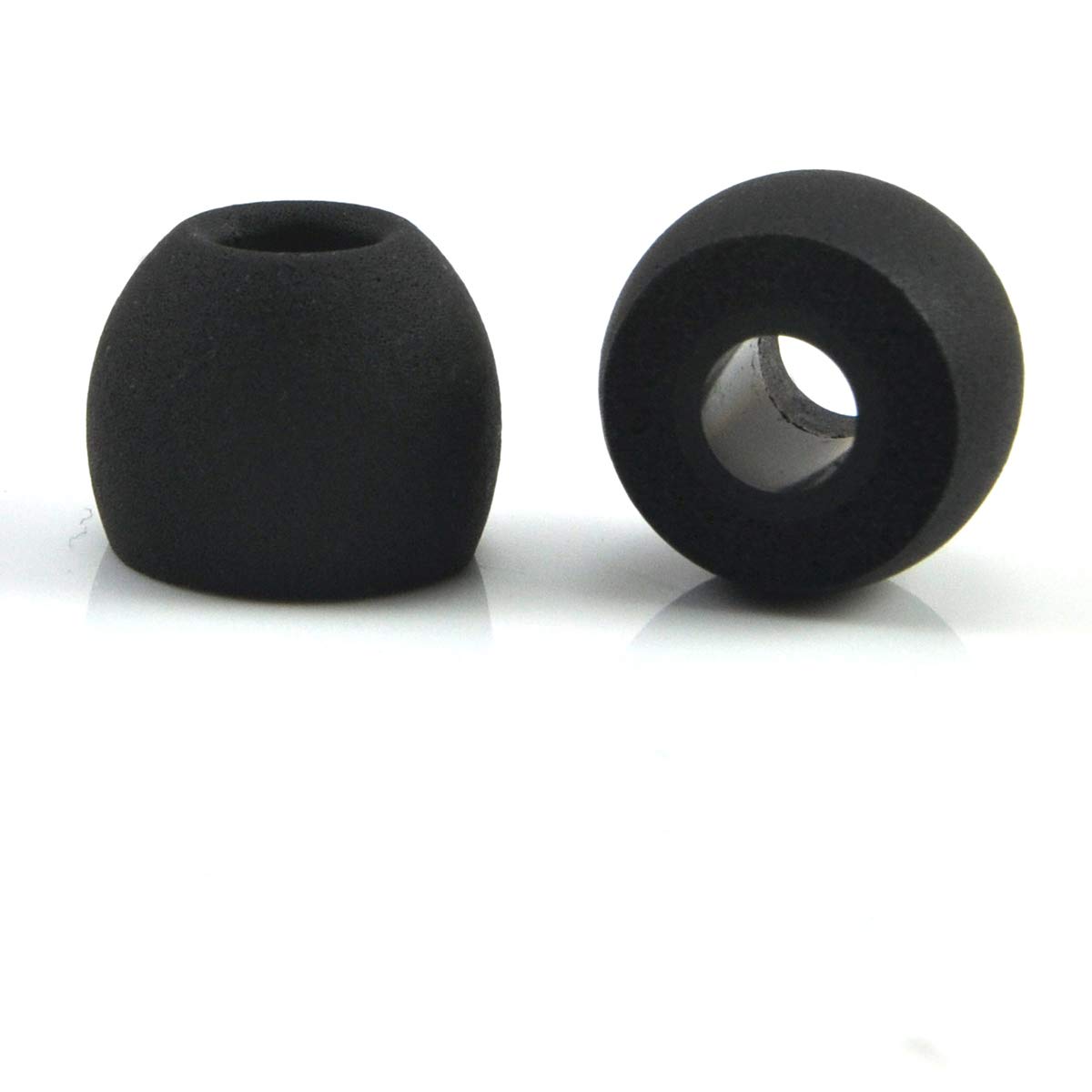 6 Pack 5mm Memory Foam Replacement Earbud Tips, Isolate Noise Earbud Sleeves (Medium, Black)