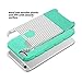 ULAK iPhone 6 Plus Case,iPhone 6S Plus Case, Slim Dual Layer Protection Scratch Resistant Hard Back Cover Shock Absorbent TPU Bumper Case for Apple iPhone 6/6S Plus 5.5 inch-Minimal Mint Stripe