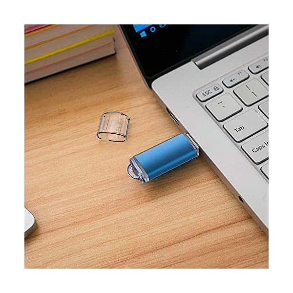 USB Stick 32GB, TOPESEL USB 2.0 Speicherstick USB-Flash-Laufwerk Flash Drive Memory Stick Pendrive, Blau – Bild 6