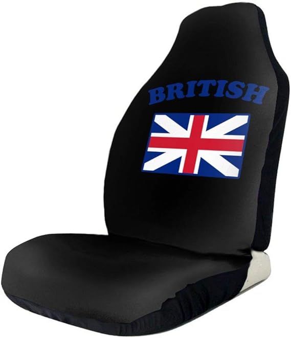 BAG9SG British Flag Car Seat Covers Set Waterproof Front