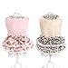 Howstar Pet Dress, Puppy Elegant Lovely Clothes Outfit Party Floral Lace Skirt Soft Warm Sweater (L, Pink)