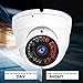 Hykamic Analog CCTV Camera HD 1080P 4-in-1 (TVI/AHD/CVI/CVBS) Security Dome Camera, 2.8mm-12mm Varifocal Lens, True Day & Night Monitoring IP66 (White)